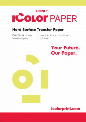Intercaleur Paper IColor Premium 1 Step Hard Surface Transfer Paper - Letter Size